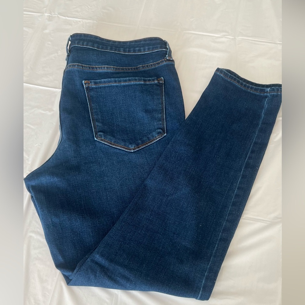 Old Navy Dark Blue Straight Leg Jeans